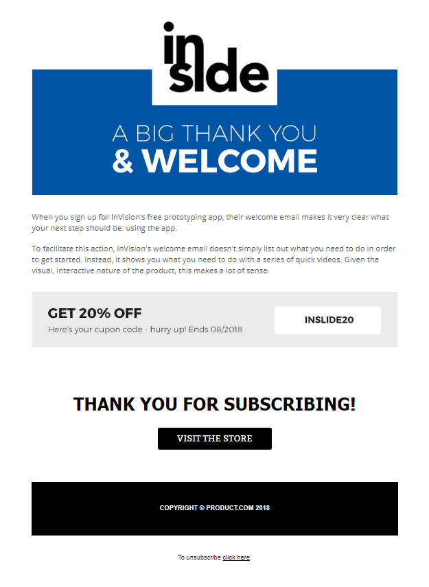 welcome email template 1