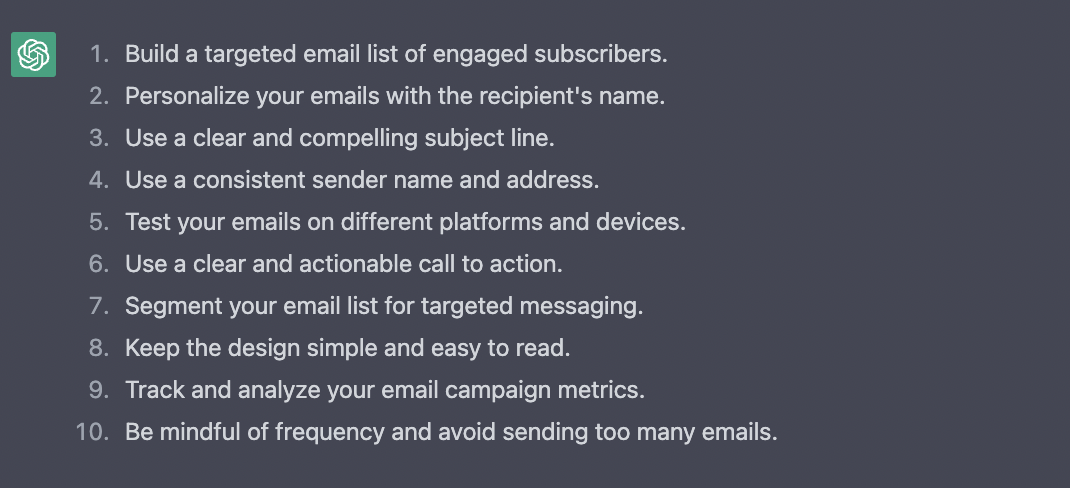 zece sfaturi campanie email marketing de succes